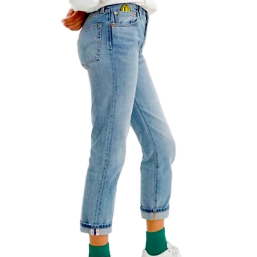 🪗Levi's Light Blue Jeans  size W26/L28 GUC super Mario Nintendo  501 Y2K